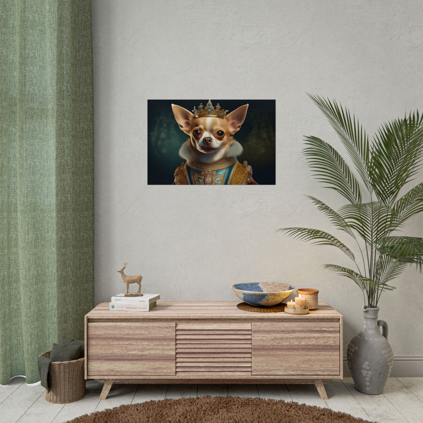 Chihuahua Dog Renaissance Pet Portrait Print | Wall print | Wall art