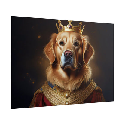 Golden Retriever Renaissance Dog Portrait  Art Print, Wall Decor Gift, Animal Lover Home Decor, Dog Wall Art