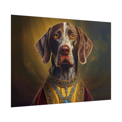 German Shorthaired Pointer Dog Renaissance Pet Portrait, Art Print, Animal Lover gift, Dog Wall Art, wall prints, wall art
