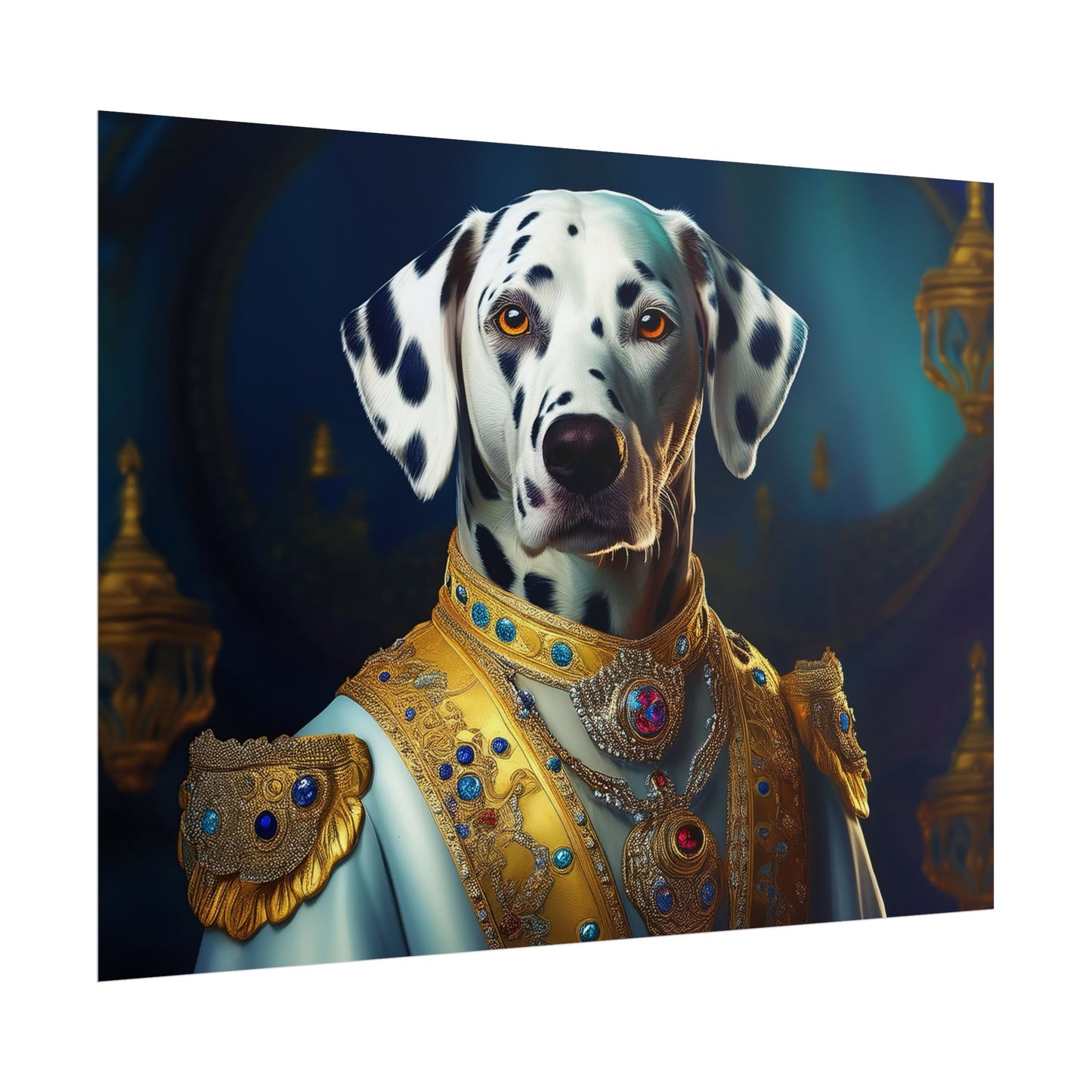 Dalmation Dog Renaissance Pet Portrait Wall Print | Art Print | Wall Art | Dog Art