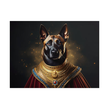 Belgian Malinois Renaissance Dog  Portrait Wall Print, Art Print, Art Print, Animal Lover Home Decor, Dog Wall Art, wall art