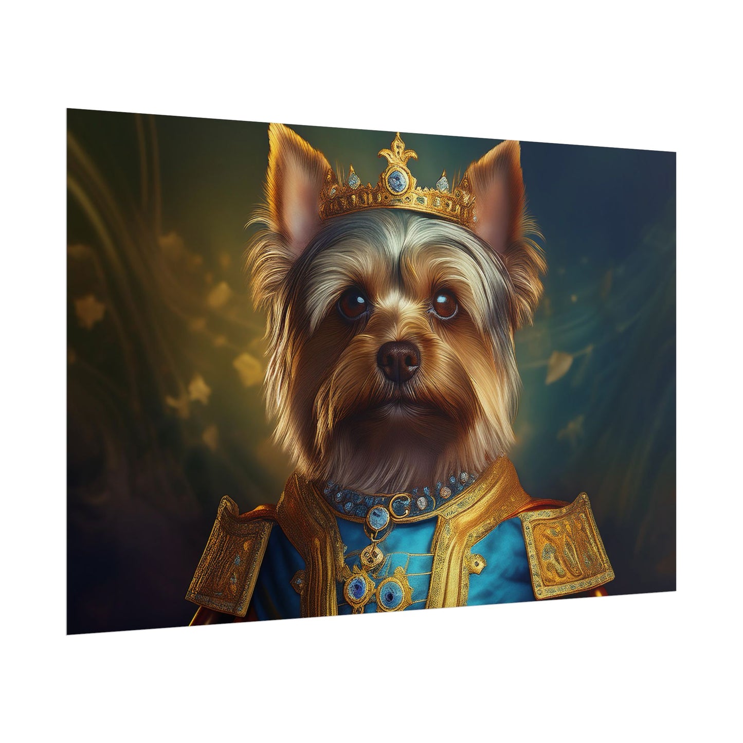 Yorkshire Terrier Dog Renaissance Pet Portrait Print | Wall Art | Wall Print | Dog Art