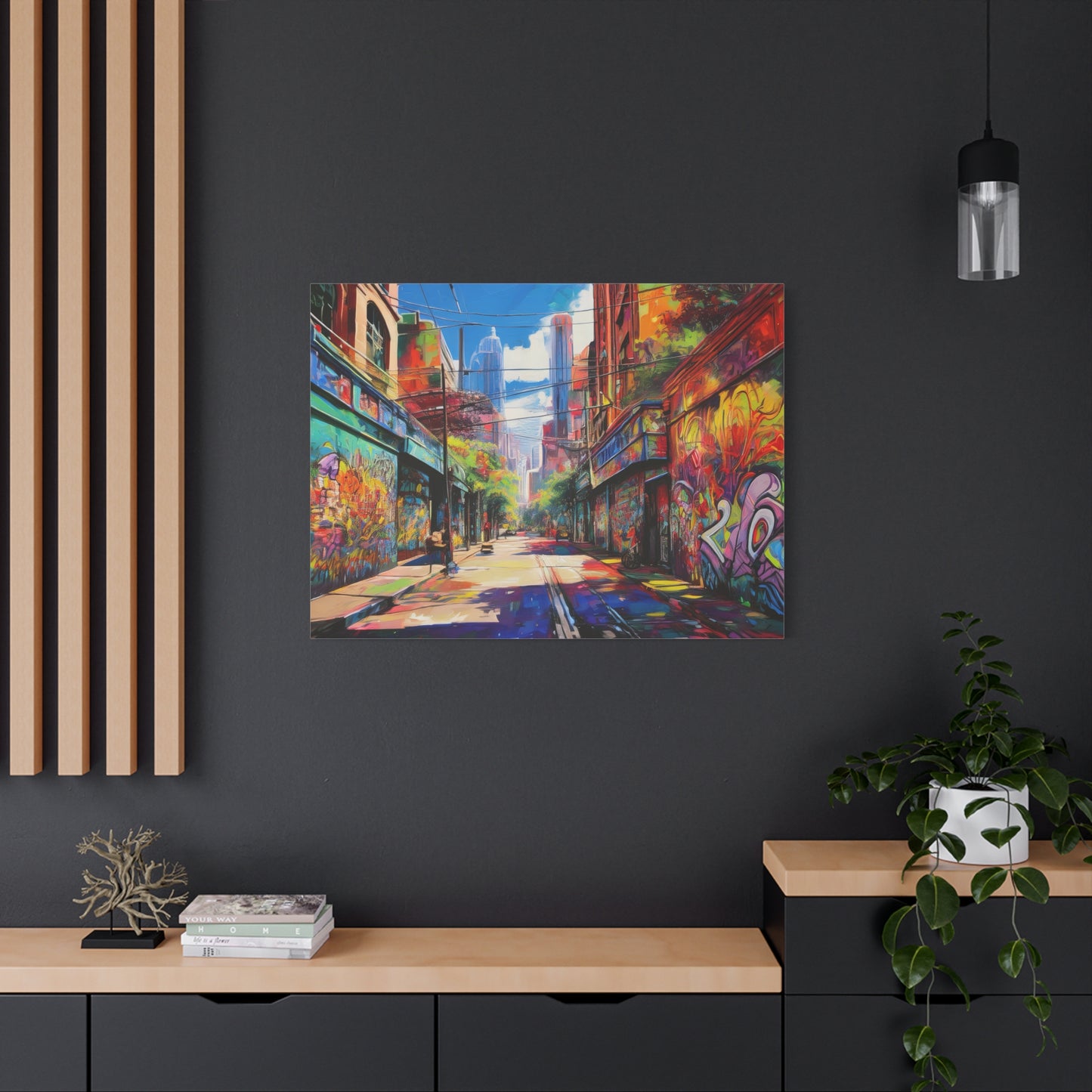 Melbourne Street Graffiti Australia on Canvas | Style 2 | Wall Art | Wall Print