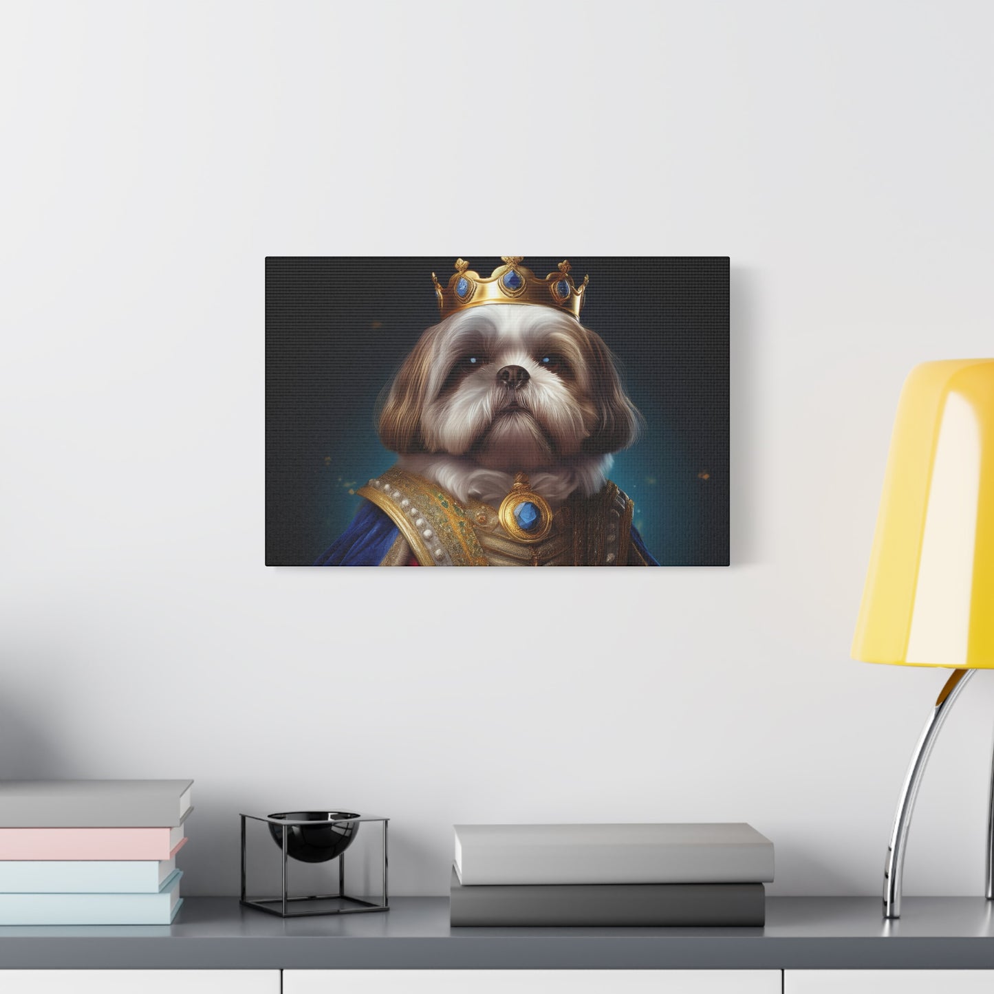 Shih Tzu Renaissance Pet Portrait on Canvas | wall art, wall print, dog portrait, dog art