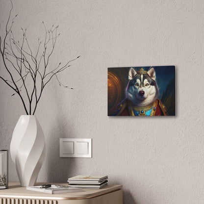 Siberian Husky Renaissance Pet Portrait on Canvas, wall art, wall print, dog portrait, dog art
