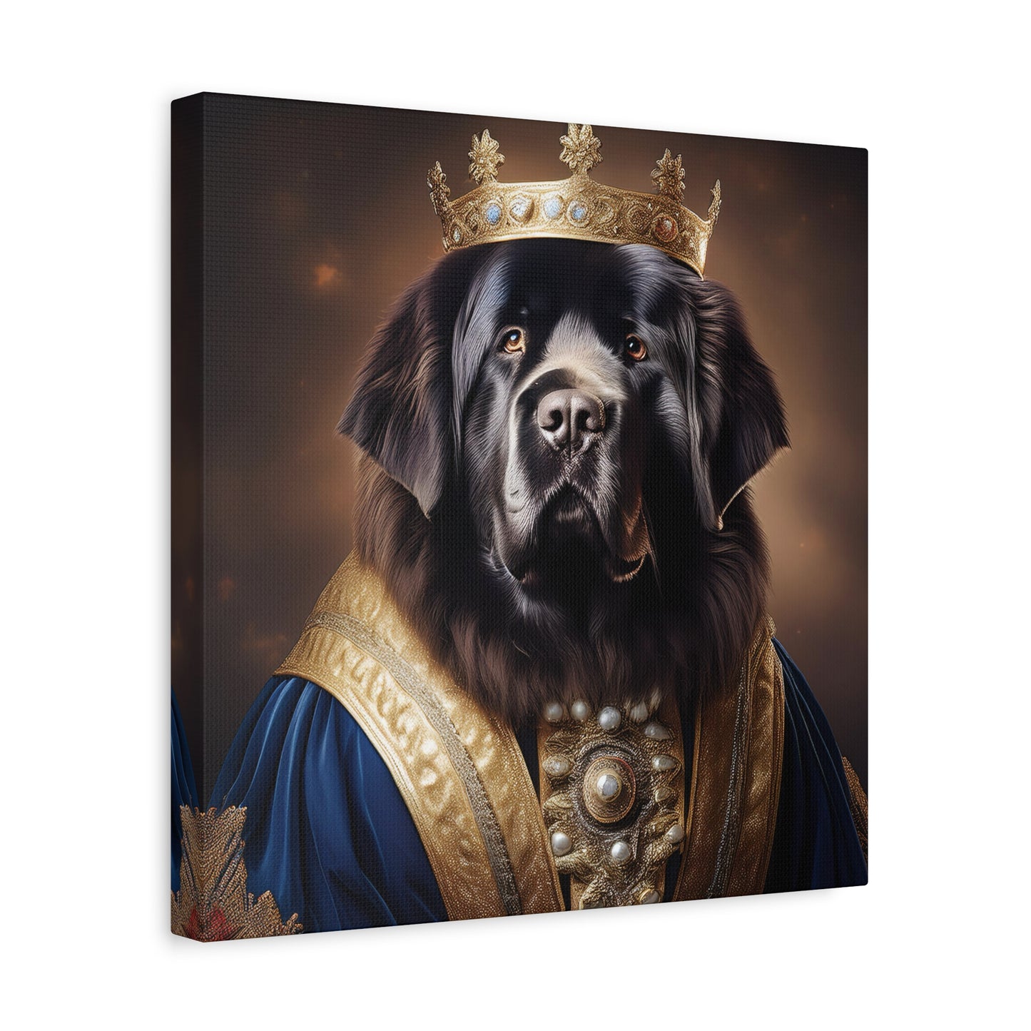 Newfoundland Renaissance Pet Portrait on Canvas | wall art | wall print