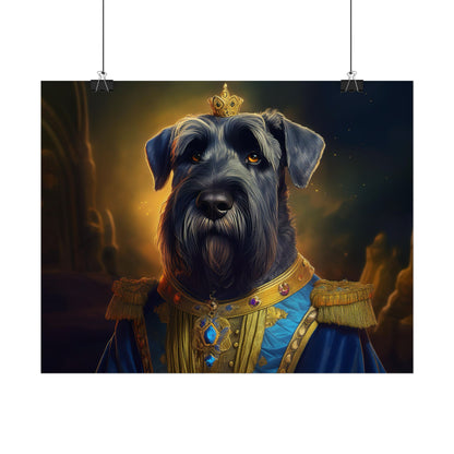 Giant Schnauzer Pet Renaissance Portrait Print, Dog Lover Wall Print | Wall Art | Wall Print