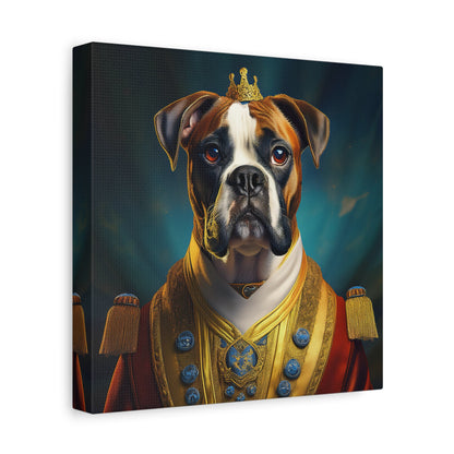 Boxer Renaissance Pet Portrait  on Canvas, wall art, wall print, dog portrait, dog art