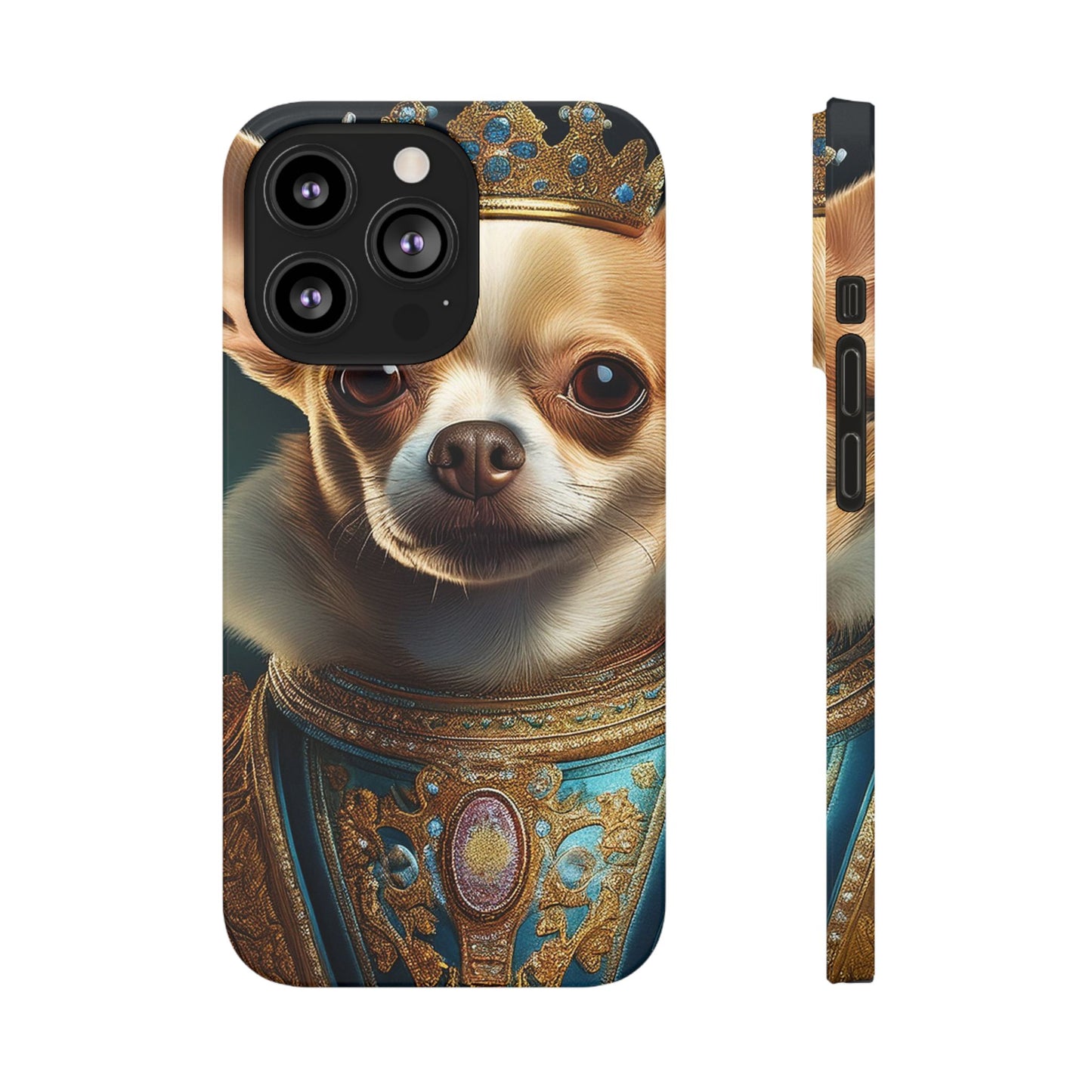 Chihuahua Renassaince Dog Portrait Slim Phone Case