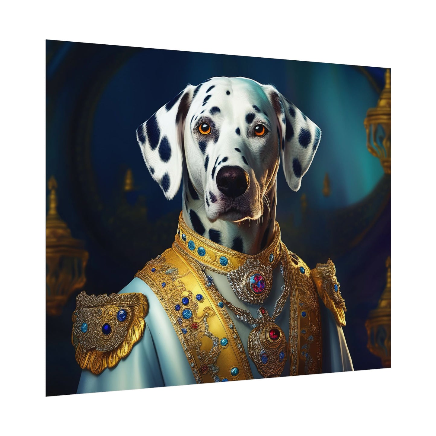 Dalmation Dog Renaissance Pet Portrait Wall Print | Art Print | Wall Art | Dog Art