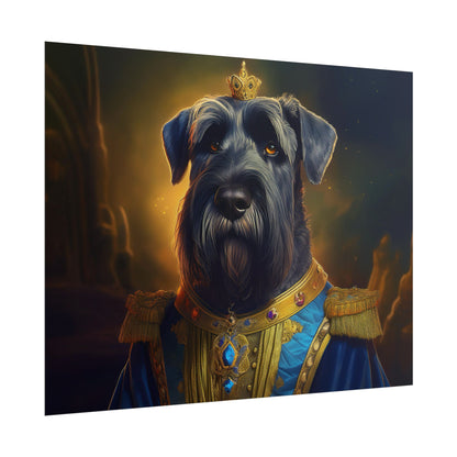 Giant Schnauzer Pet Renaissance Portrait Print, Dog Lover Wall Print | Wall Art | Wall Print