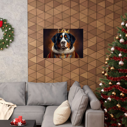 Bernese Mountain Dog Renaissance Pet Portrait Print, Art Print, Wall Art, Wall Prints, Dog Wall Art