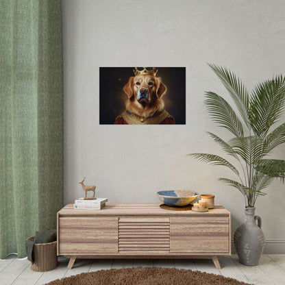 Golden Retriever Renaissance Dog Portrait  Art Print, Wall Decor Gift, Animal Lover Home Decor, Dog Wall Art