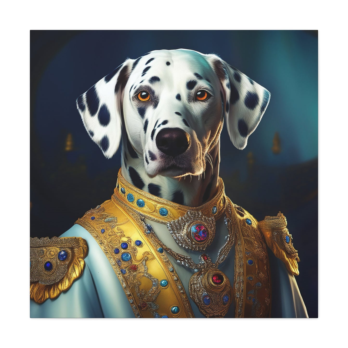 Dalmation Renaissance Pet Portrait Canvas | Wall art | Wall print | Dog art