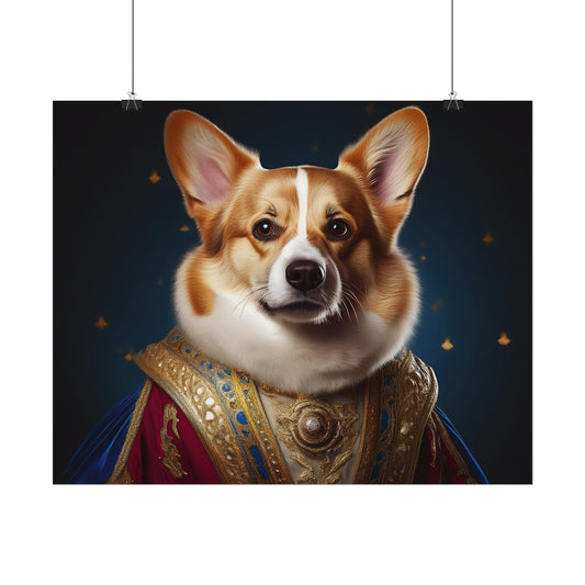 Pembroke Welsh Corgi Renaissance Pet Portrait Print | Wall Art | Wall Print | Dog Art