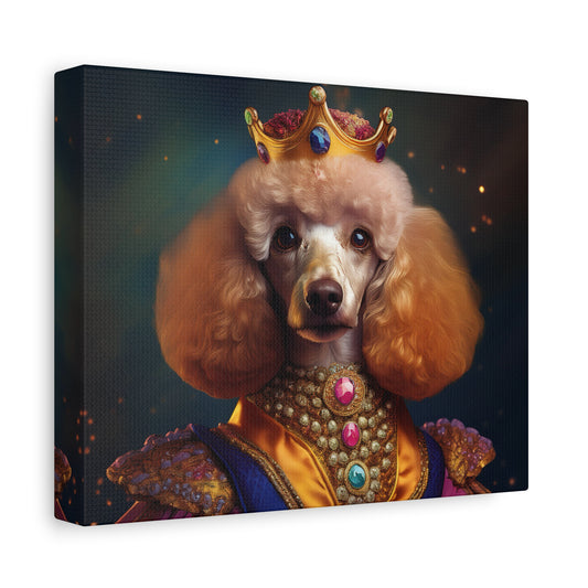Poodle Pet Dog Renaissance Portrait on Canvas | Wall art | wall print