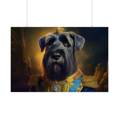 Giant Schnauzer Pet Renaissance Portrait Print, Dog Lover Wall Print | Wall Art | Wall Print
