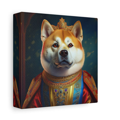 Shiba Renaissance Pet Portrait on Canvas, wall art, wall print, dog portrait, dog art