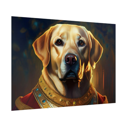 Labrador Retriever Renaissance Pet Portrait Art Print, Wall Decor Gift, Animal Lover Home Decor, Dog Wall Art