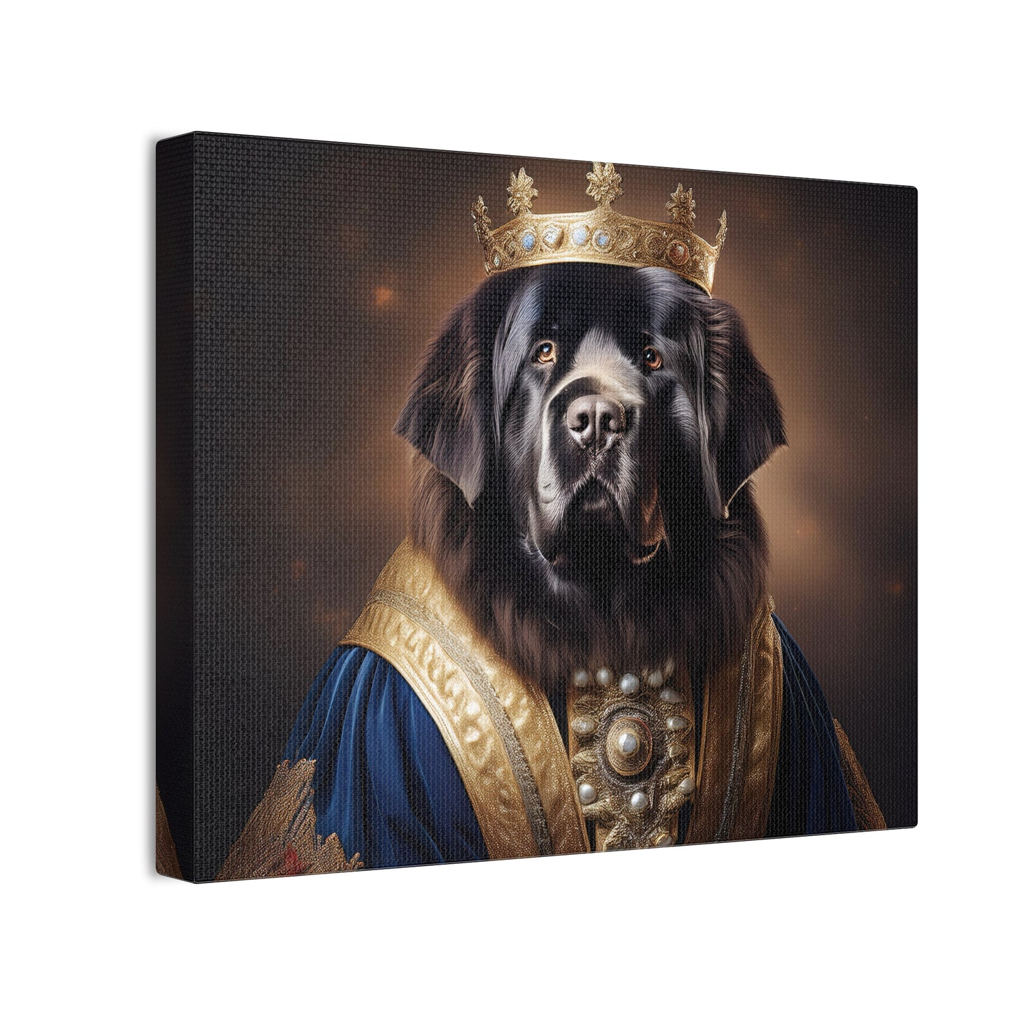 Newfoundland Renaissance Pet Portrait on Canvas | wall art | wall print
