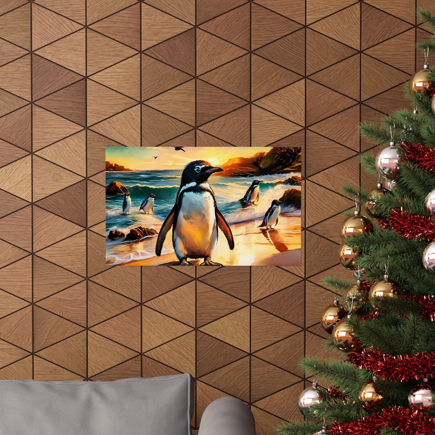 Phillip Island Little Penguins Australia Wall Art | Vibrant Wall Print | Unique Painting Print | Style 3 | Wall Art | Wall Print