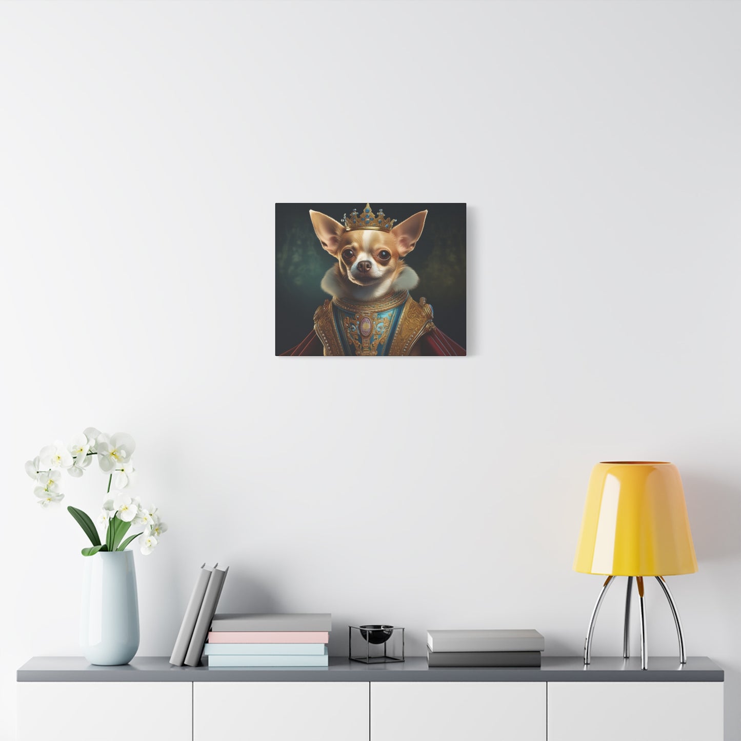 Chihuahua Renaissance Pet Portrait on Canvas | Wall art | Wall print | Dog art