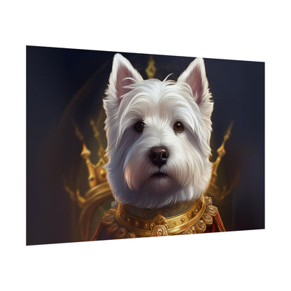 West Highland White Terrier Dog Renaissance Pet Portrait Print, West Highland White Terrier Art Print, Dog Wall Art, Wall Print, Wall Art