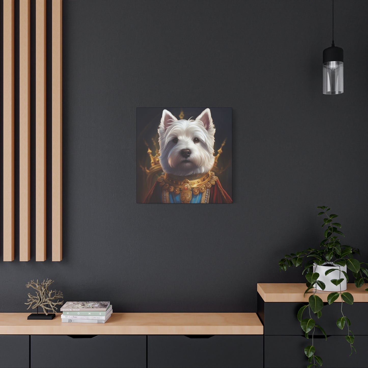West Highland White Terrier Pet Portrait Renaissance - Canvas, wall art, wall print, dog portrait, dog art