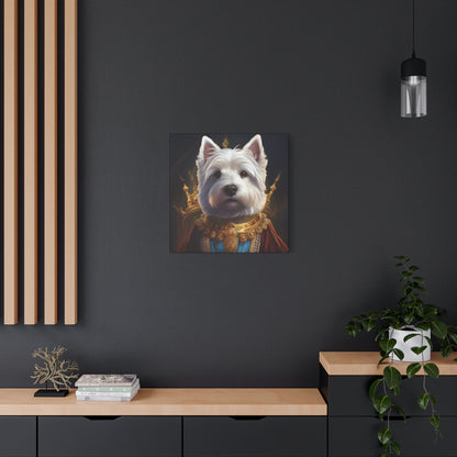 West Highland White Terrier Pet Portrait Renaissance - Canvas, wall art, wall print, dog portrait, dog art