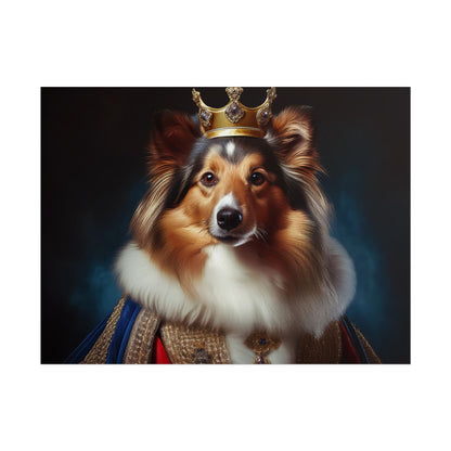 Shetland Sheepdog Renaissance Dog Portrait Art Print, Wall Decor Gift, Animal Lover Home Decor, Dog Wall Art