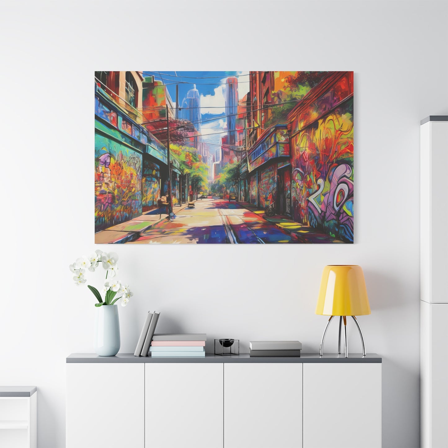 Melbourne Street Graffiti Australia on Canvas | Style 2 | Wall Art | Wall Print