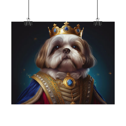 Shih Tzu Renaissance Pet Portrait Print | Dog Lover Wall Art | Dog Memorial Gift | Wall Art | Wall Print