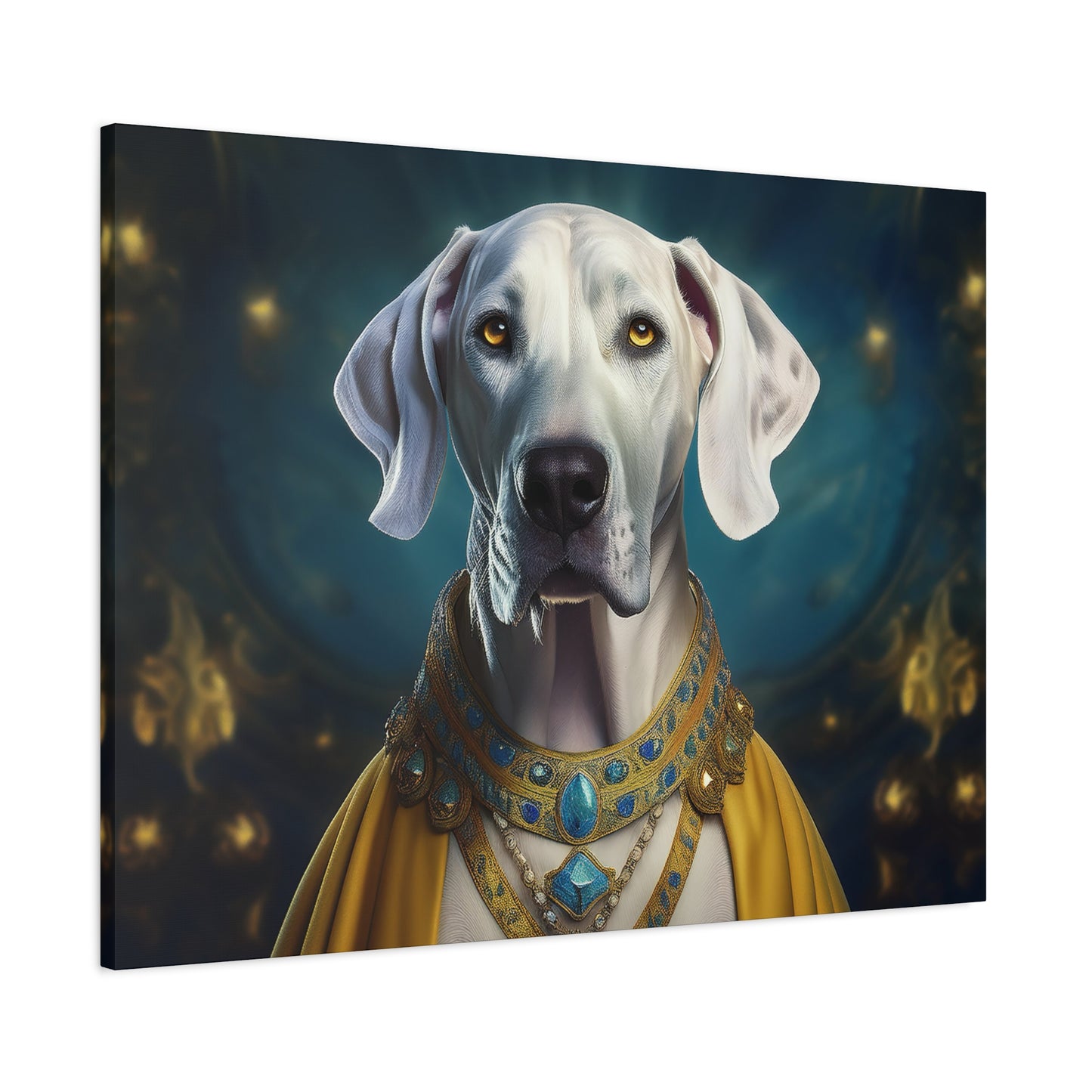 Great Dane Pet Portrait Renaissance - Canvas, wall art, wall print, dog portrait, dog art