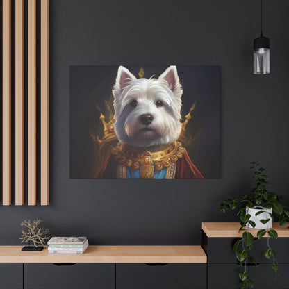 West Highland White Terrier Pet Portrait Renaissance - Canvas, wall art, wall print, dog portrait, dog art