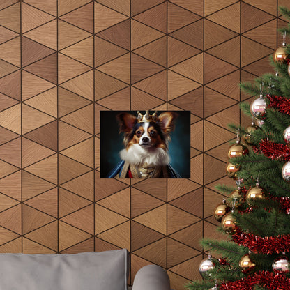 Papillon Renaissance Pet Portrait Print, Papillon Art Print, wall art, wall print