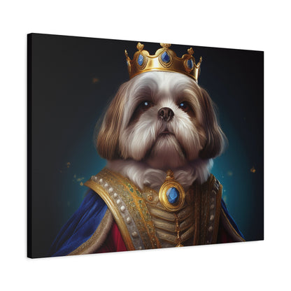 Shih Tzu Renaissance Pet Portrait on Canvas | wall art, wall print, dog portrait, dog art