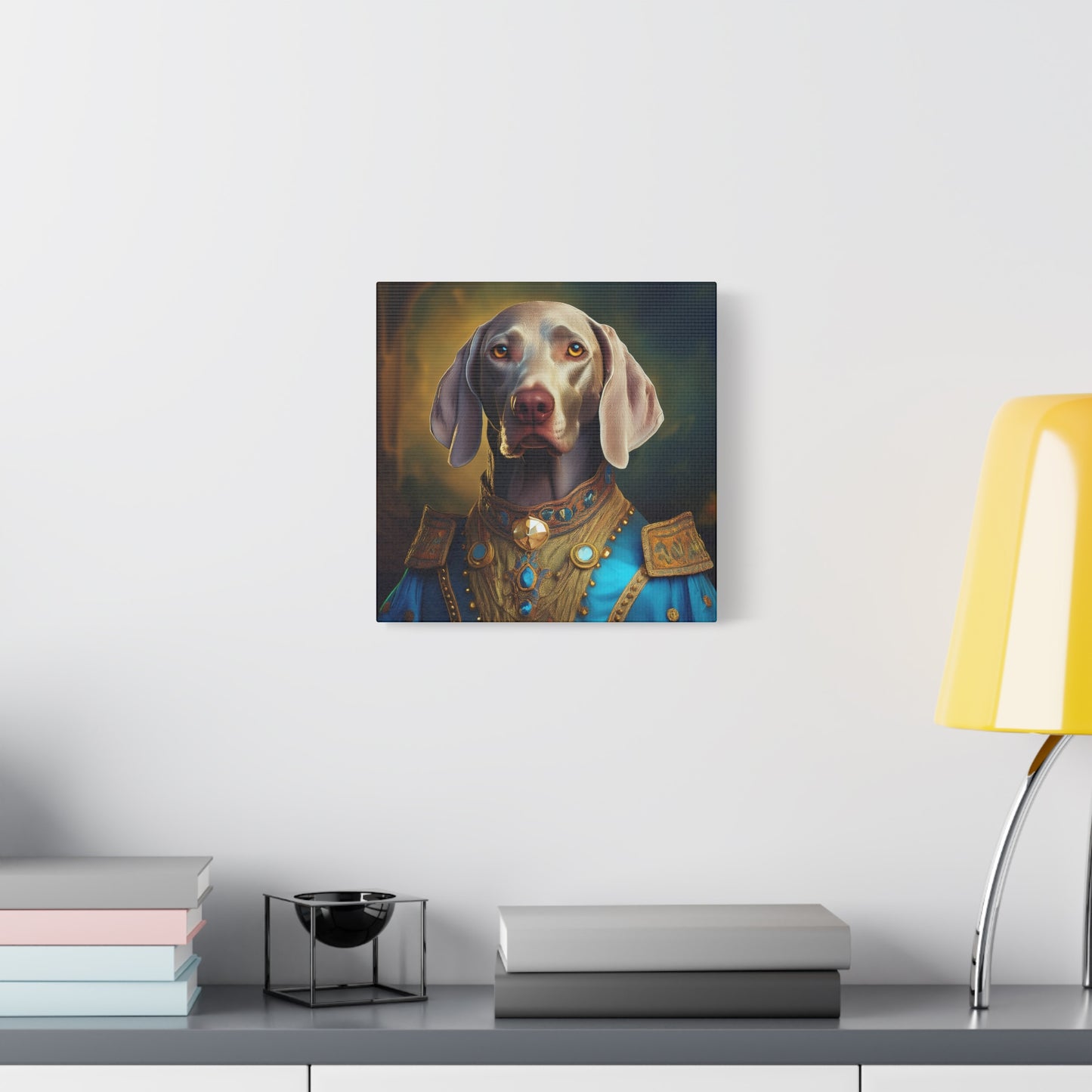 Weimaraner Renaissance Pet Portrait on Canvas -  wall art, wall print, dog portrait, dog art
