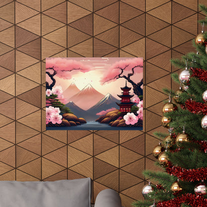 Japanese Cherry Blossom Wall Art Print | Wall Art | Wall Print | Japanese Wall Art