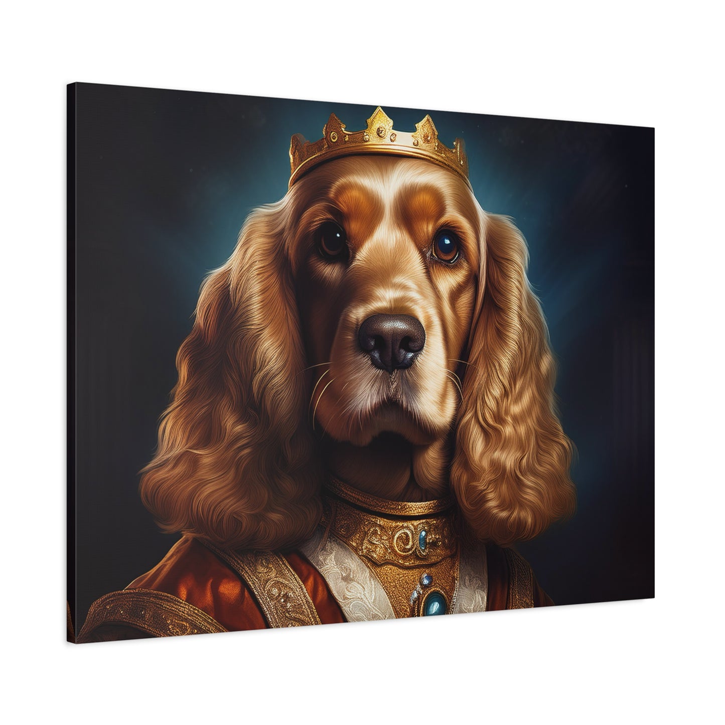 Cocker Spaniel Renaissance Pet Portrait on Canvas | Wall art | wall print