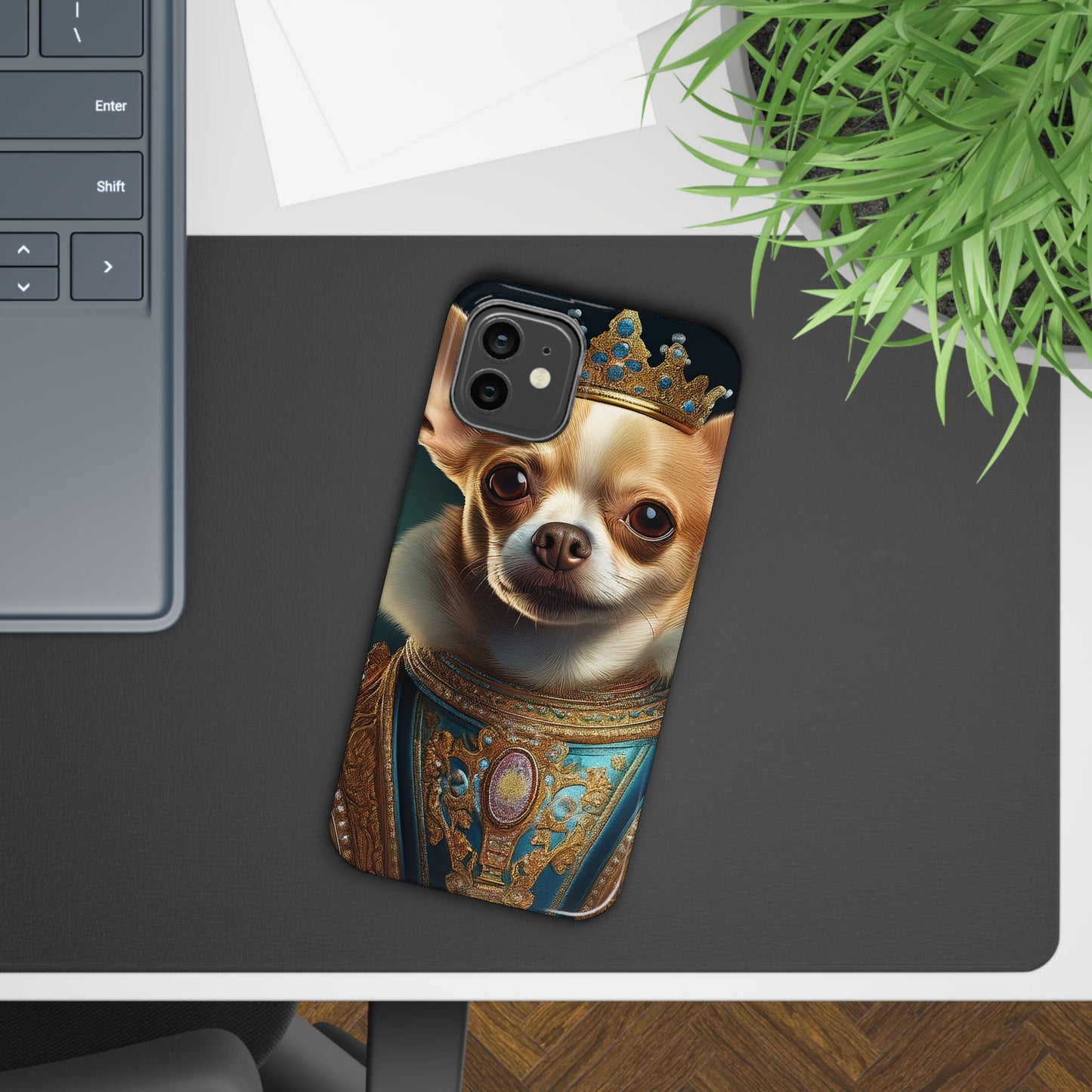 Chihuahua Renassaince Dog Portrait Slim Phone Case