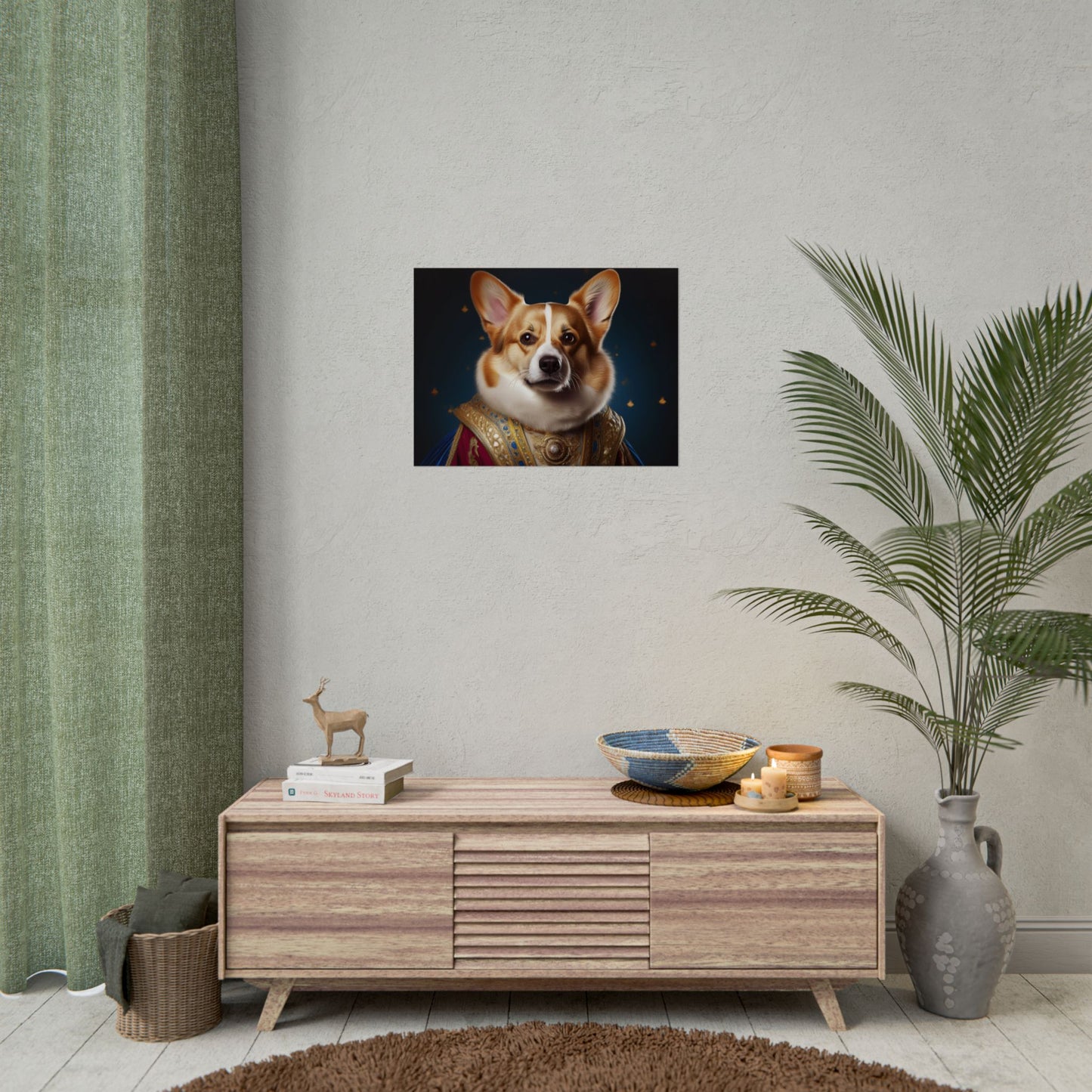 Pembroke Welsh Corgi Renaissance Pet Portrait Print | Wall Art | Wall Print | Dog Art
