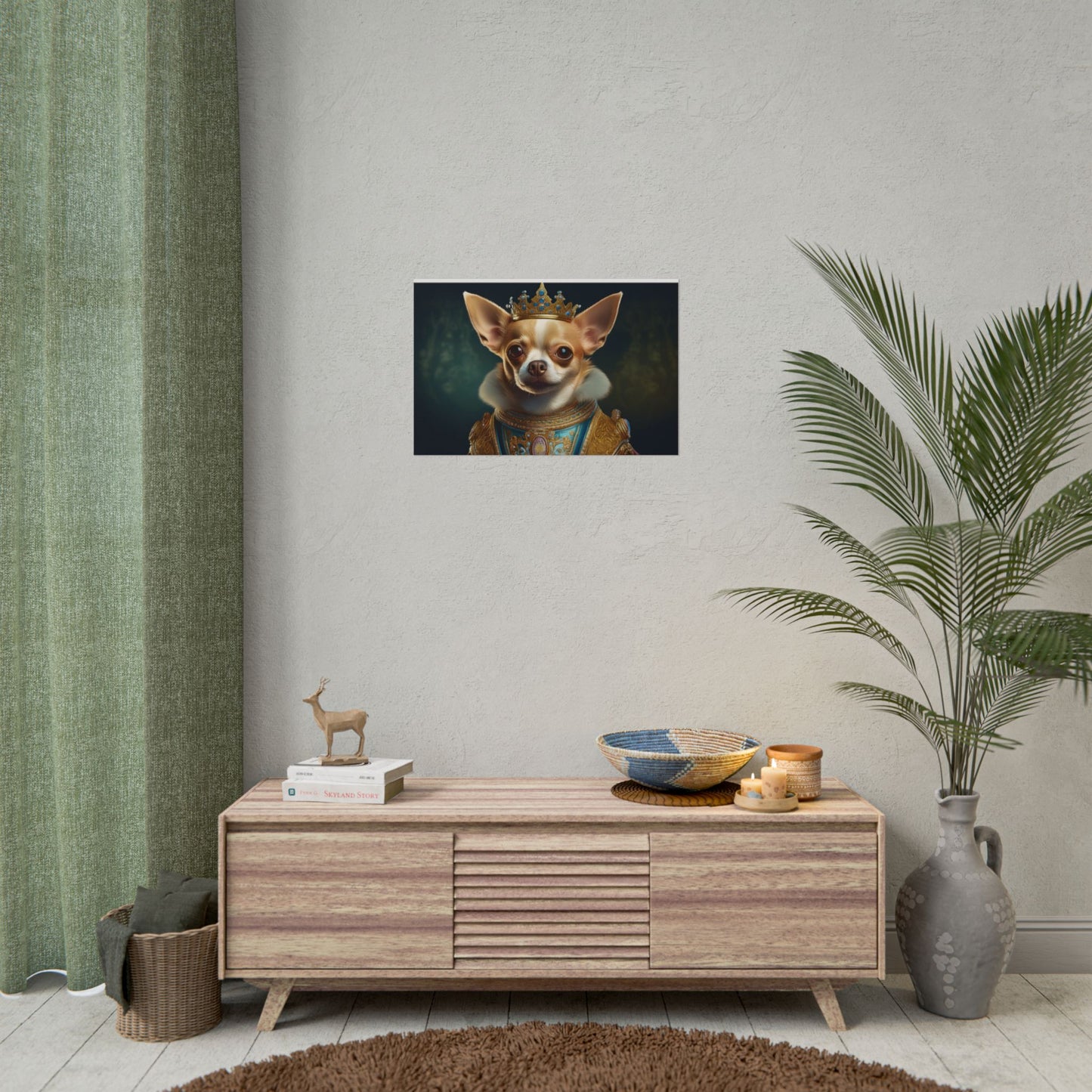 Chihuahua Dog Renaissance Pet Portrait Print | Wall print | Wall art