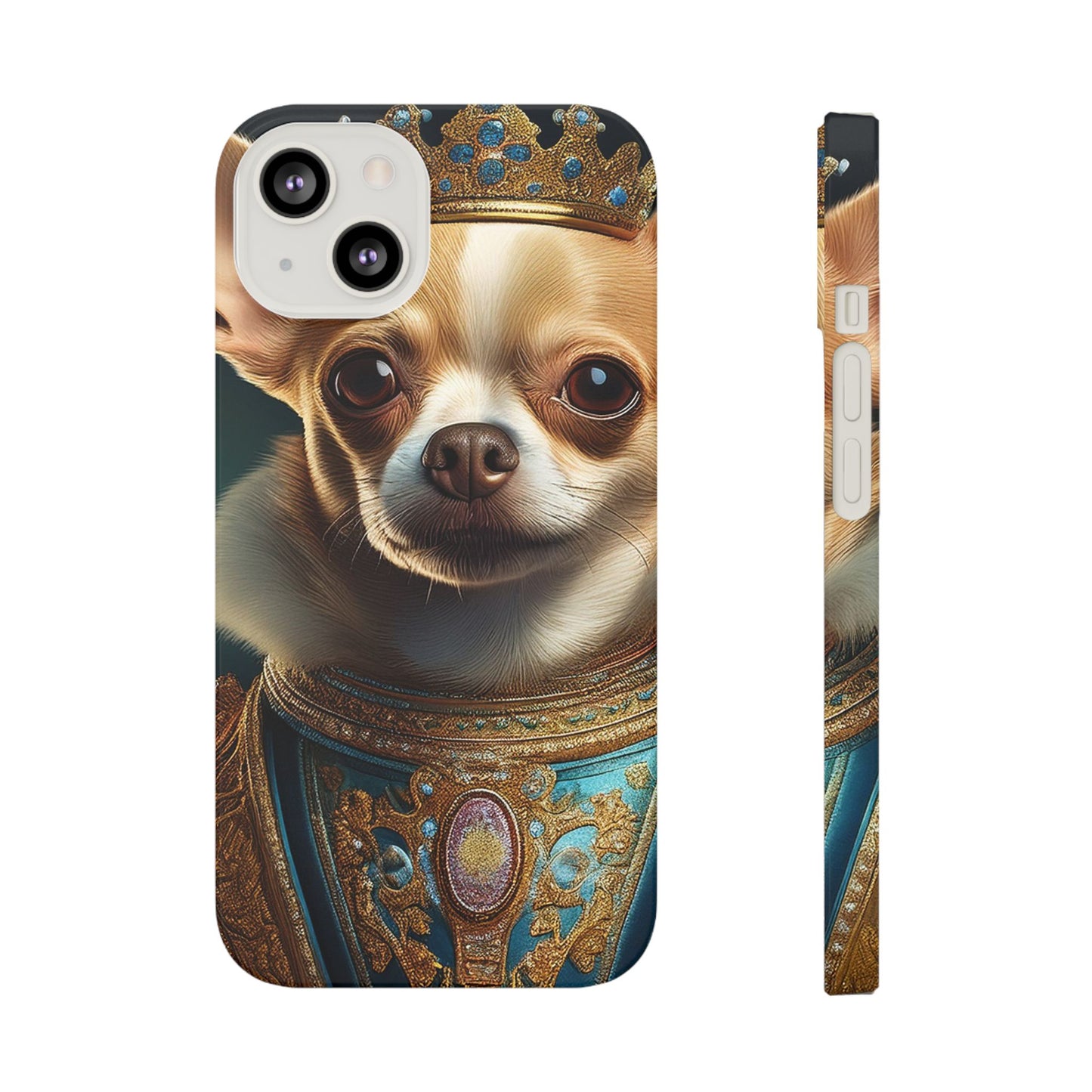 Chihuahua Renassaince Dog Portrait Slim Phone Case