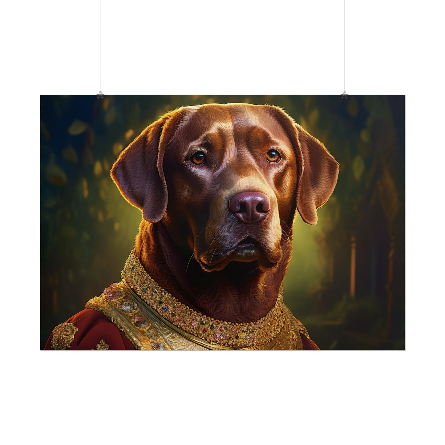 Chesapeake Bay Retriever Dog Renaissance Pet Portrait Print, Animal Lover print, Dog Wall Art, wall print, wall art