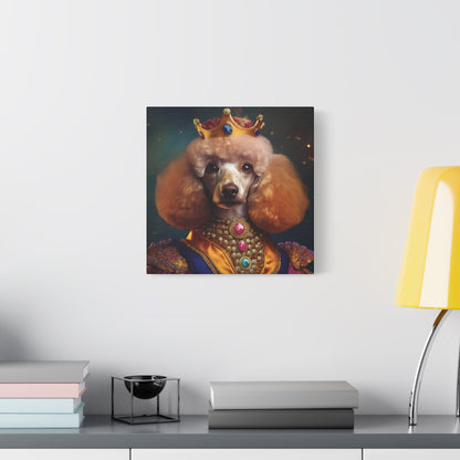Poodle Pet Dog Renaissance Portrait on Canvas | Wall art | wall print
