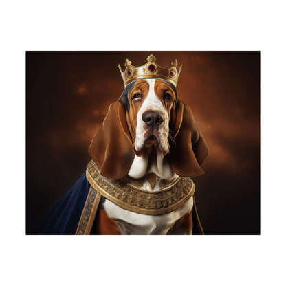 Bassett Hound Renaissance Dog Portrait Art Print, Wall Decor Gift, Animal Lover Home Decor, Dog Wall Art