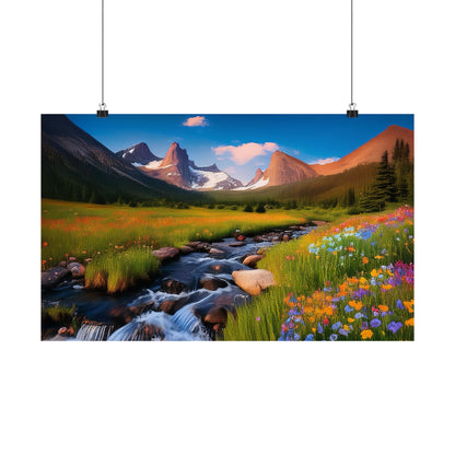 Rocky Mountains Mountain Flora  Art Print | Wall Art | Wall Print | Mountains Wall Art