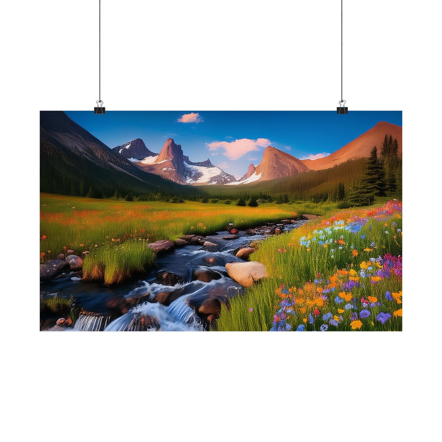 Rocky Mountains Mountain Flora  Art Print | Wall Art | Wall Print | Mountains Wall Art