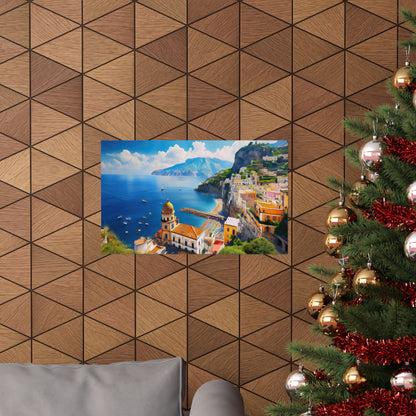 Amalfi Coast Italy Coastal Print | Style 3 | Wall Art | Wall Print