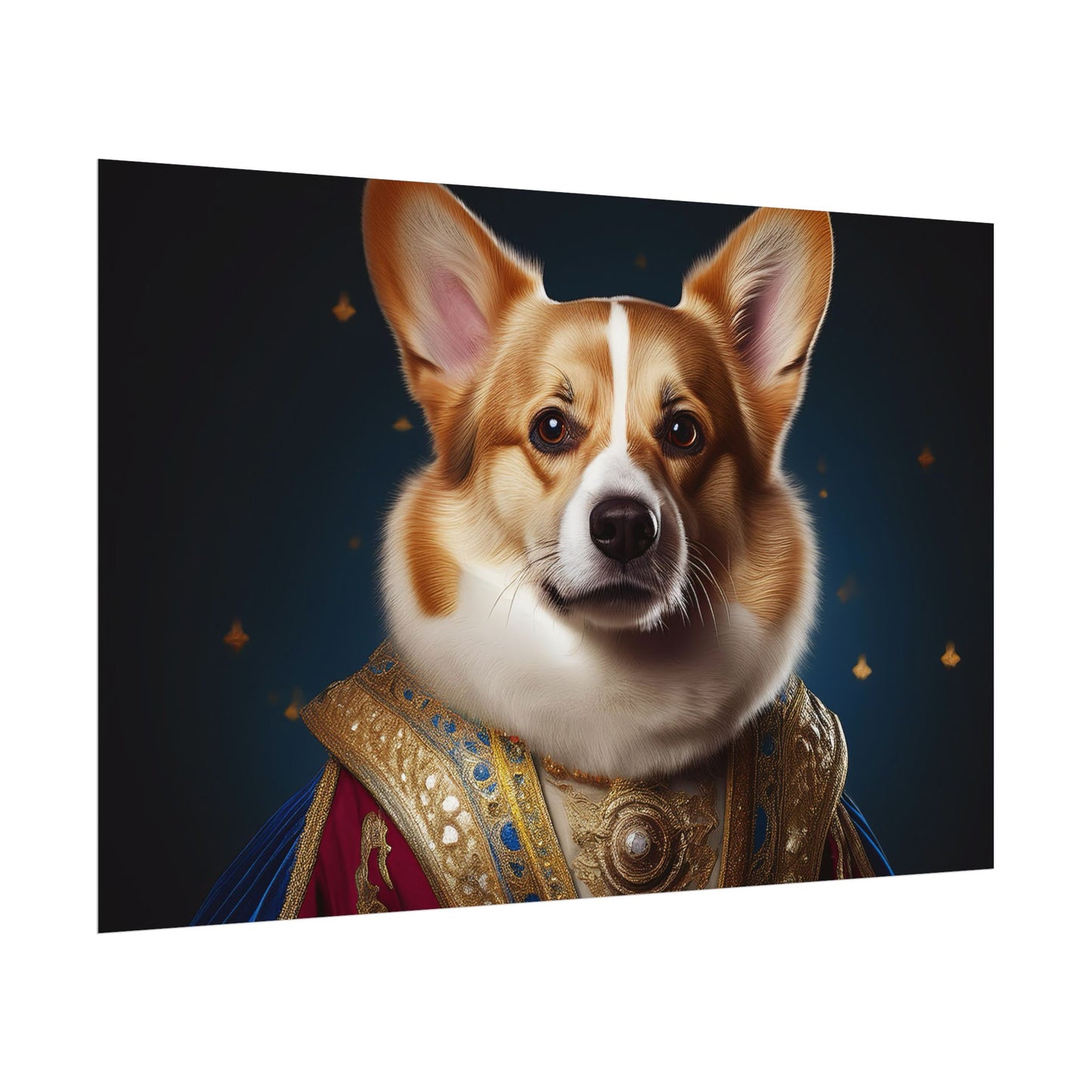 Pembroke Welsh Corgi Renaissance Pet Portrait Print | Wall Art | Wall Print | Dog Art